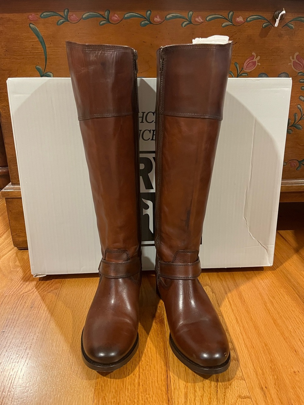 Frye | Melissa Harness Inside Zipper | Redwood | Size 7 M | Worn Once - Picture 1 of 16
